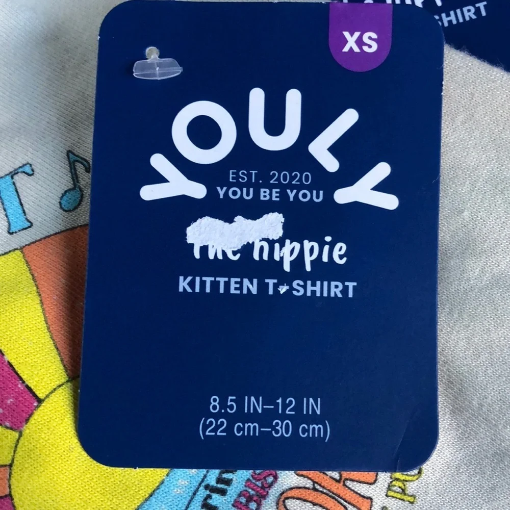 NWT kitten boho hippie festival t-shirt XS